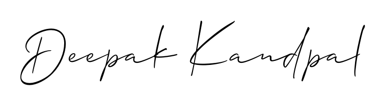A dynamic signature style for Deepak Kandpal using Allison_Script script. Designed to look authentic, handwritten, and professional. Deepak Kandpal signature style 2 images and pictures png