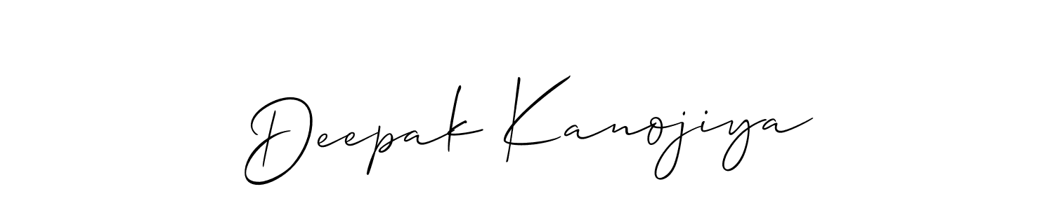Make a short Deepak Kanojiya signature style. Manage your documents anywhere anytime using Allison_Script. Create and add eSignatures, submit forms, share and send files easily. Deepak Kanojiya signature style 2 images and pictures png