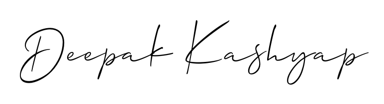 Discover how Deepak Kashyap looks in an executive cursive font (Allison_Script). Perfect for legal documents, invoices, and certificates. Deepak Kashyap signature style 2 images and pictures png