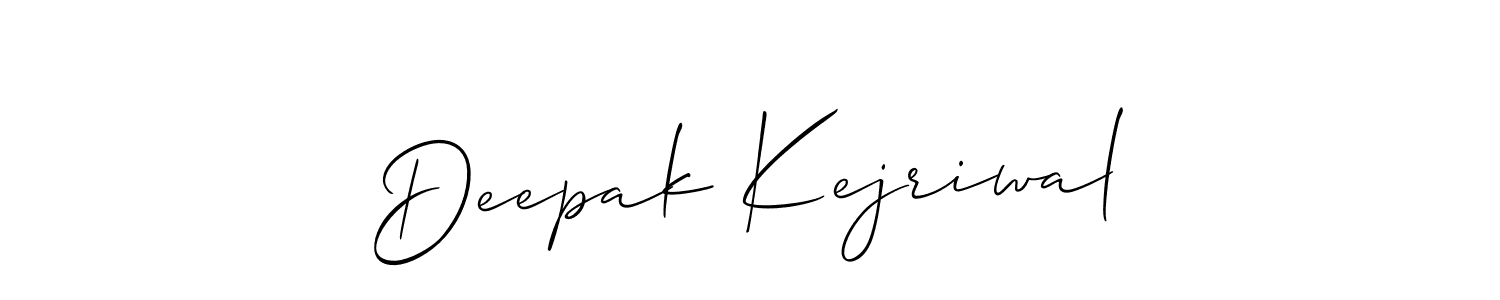 Also we have Deepak Kejriwal name is the best signature style. Create professional handwritten signature collection using Allison_Script autograph style. Deepak Kejriwal signature style 2 images and pictures png