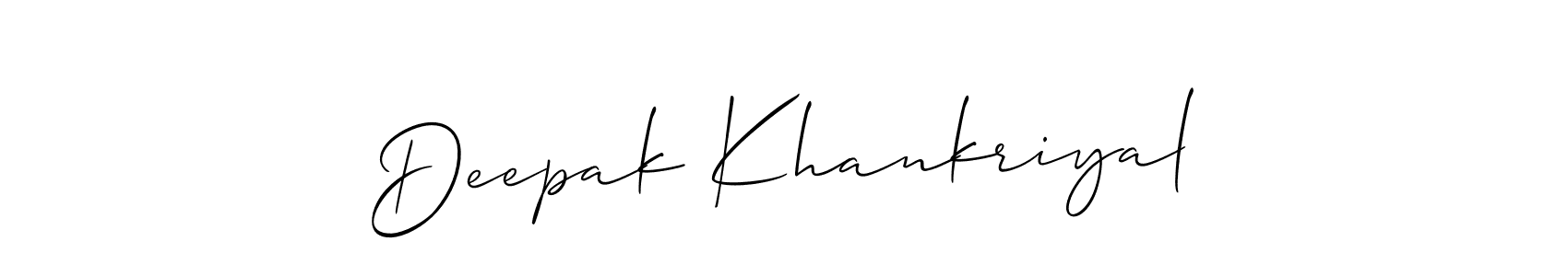 Once you've used our free online signature maker to create your best signature Allison_Script style, it's time to enjoy all of the benefits that Deepak Khankriyal name signing documents. Deepak Khankriyal signature style 2 images and pictures png