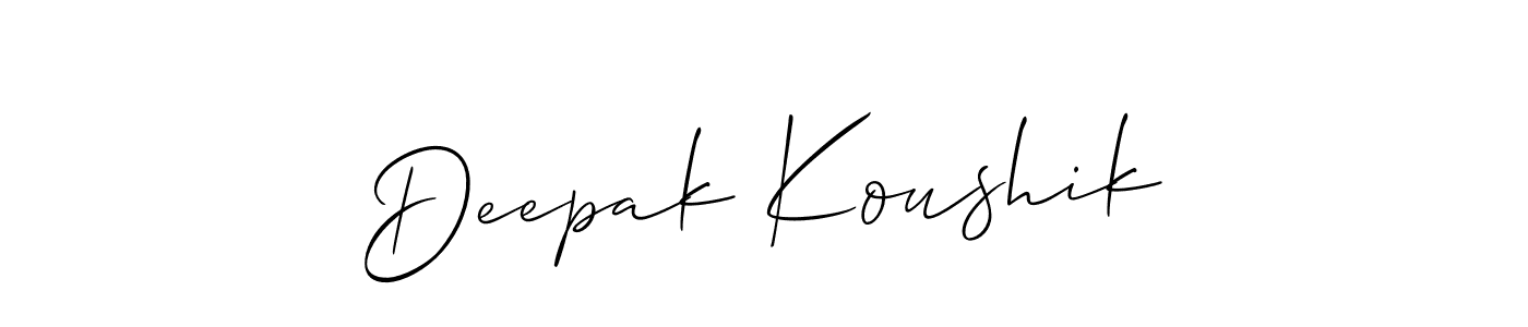 You can use this online signature creator to create a handwritten signature for the name Deepak Koushik. This is the best online autograph maker. Deepak Koushik signature style 2 images and pictures png