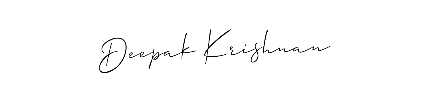 Once you've used our free online signature maker to create your best signature Allison_Script style, it's time to enjoy all of the benefits that Deepak Krishnan name signing documents. Deepak Krishnan signature style 2 images and pictures png