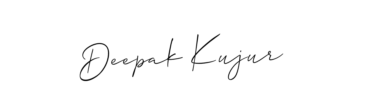 How to make Deepak Kujur name signature. Use Allison_Script style for creating short signs online. This is the latest handwritten sign. Deepak Kujur signature style 2 images and pictures png