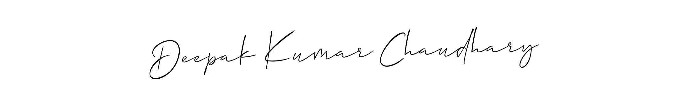 Design your own signature with our free online signature maker. With this signature software, you can create a handwritten (Allison_Script) signature for name Deepak Kumar Chaudhary. Deepak Kumar Chaudhary signature style 2 images and pictures png