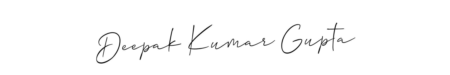 Make a beautiful signature design for name Deepak Kumar Gupta. With this signature (Allison_Script) style, you can create a handwritten signature for free. Deepak Kumar Gupta signature style 2 images and pictures png