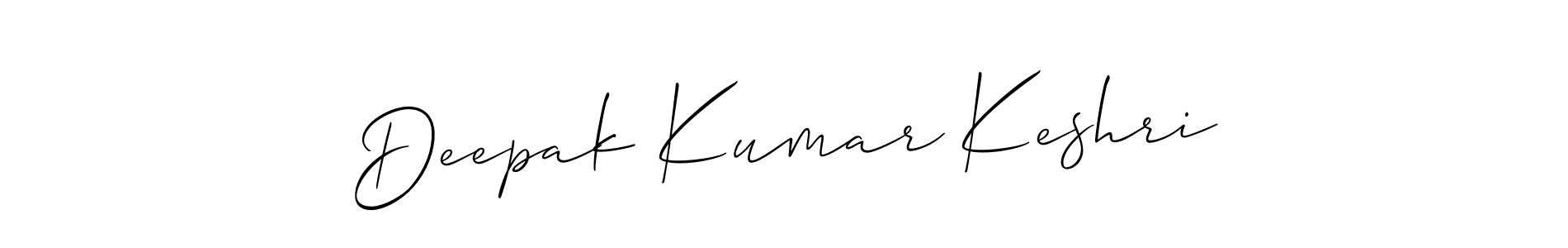 Use a signature maker to create a handwritten signature online. With this signature software, you can design (Allison_Script) your own signature for name Deepak Kumar Keshri. Deepak Kumar Keshri signature style 2 images and pictures png