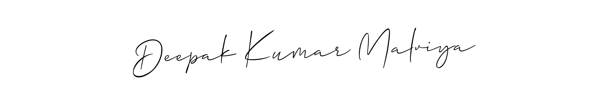 Create a beautiful signature design for name Deepak Kumar Malviya. With this signature (Allison_Script) fonts, you can make a handwritten signature for free. Deepak Kumar Malviya signature style 2 images and pictures png