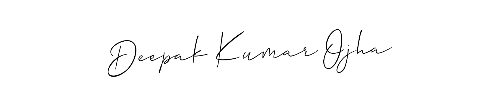 You should practise on your own different ways (Allison_Script) to write your name (Deepak Kumar Ojha) in signature. don't let someone else do it for you. Deepak Kumar Ojha signature style 2 images and pictures png