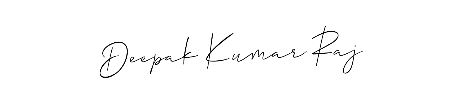 You should practise on your own different ways (Allison_Script) to write your name (Deepak Kumar Raj) in signature. don't let someone else do it for you. Deepak Kumar Raj signature style 2 images and pictures png