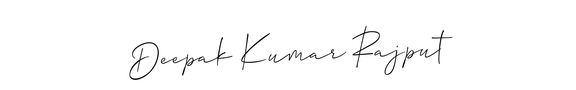 This is the best signature style for the Deepak Kumar Rajput name. Also you like these signature font (Allison_Script). Mix name signature. Deepak Kumar Rajput signature style 2 images and pictures png