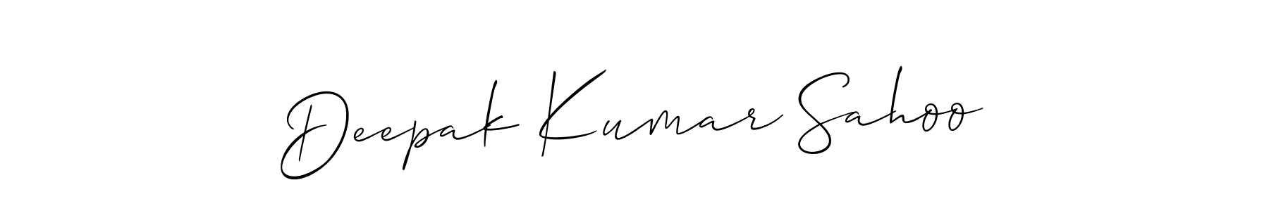 It looks lik you need a new signature style for name Deepak Kumar Sahoo. Design unique handwritten (Allison_Script) signature with our free signature maker in just a few clicks. Deepak Kumar Sahoo signature style 2 images and pictures png