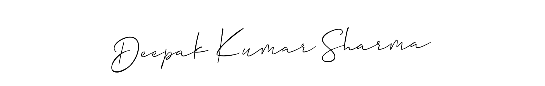 Create a beautiful signature design for name Deepak Kumar Sharma. With this signature (Allison_Script) fonts, you can make a handwritten signature for free. Deepak Kumar Sharma signature style 2 images and pictures png