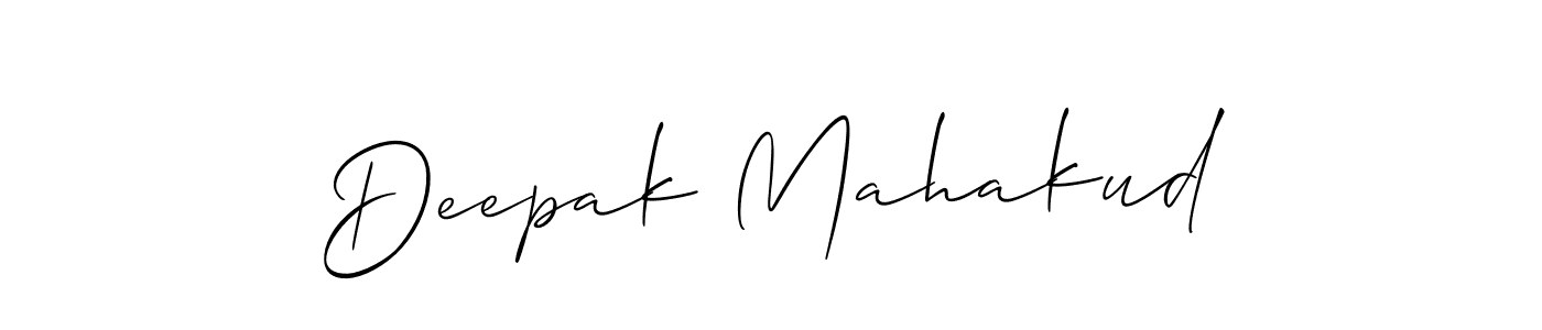 Also we have Deepak Mahakud name is the best signature style. Create professional handwritten signature collection using Allison_Script autograph style. Deepak Mahakud signature style 2 images and pictures png