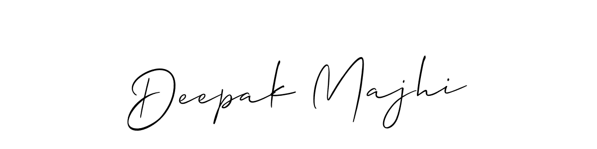 You should practise on your own different ways (Allison_Script) to write your name (Deepak Majhi) in signature. don't let someone else do it for you. Deepak Majhi signature style 2 images and pictures png