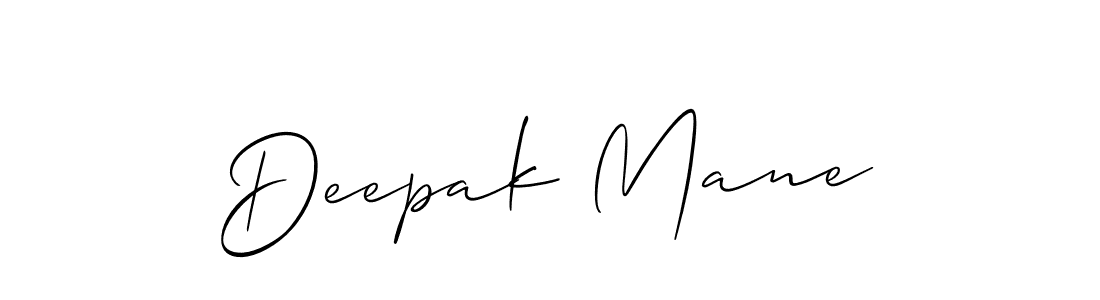 It looks lik you need a new signature style for name Deepak Mane. Design unique handwritten (Allison_Script) signature with our free signature maker in just a few clicks. Deepak Mane signature style 2 images and pictures png