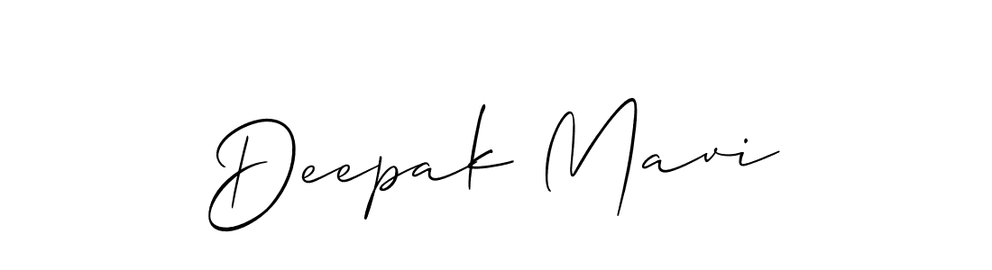 Use a signature maker to create a handwritten signature online. With this signature software, you can design (Allison_Script) your own signature for name Deepak Mavi. Deepak Mavi signature style 2 images and pictures png