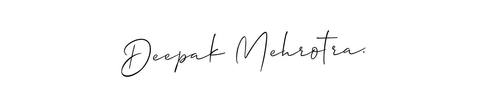 Use a signature maker to create a handwritten signature online. With this signature software, you can design (Allison_Script) your own signature for name Deepak Mehrotra.. Deepak Mehrotra. signature style 2 images and pictures png