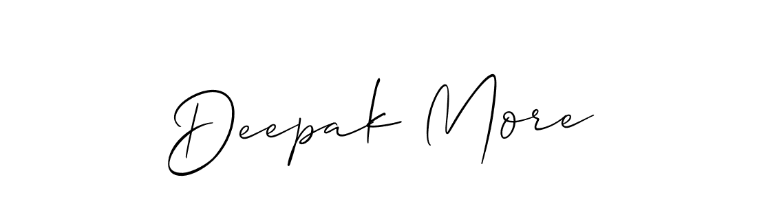 How to make Deepak More signature? Allison_Script is a professional autograph style. Create handwritten signature for Deepak More name. Deepak More signature style 2 images and pictures png