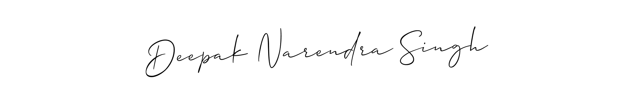 Make a beautiful signature design for name Deepak Narendra Singh. With this signature (Allison_Script) style, you can create a handwritten signature for free. Deepak Narendra Singh signature style 2 images and pictures png