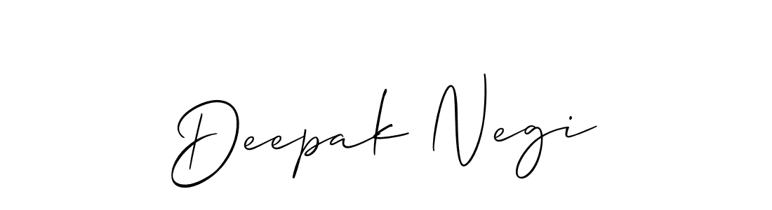 Use a signature maker to create a handwritten signature online. With this signature software, you can design (Allison_Script) your own signature for name Deepak Negi. Deepak Negi signature style 2 images and pictures png