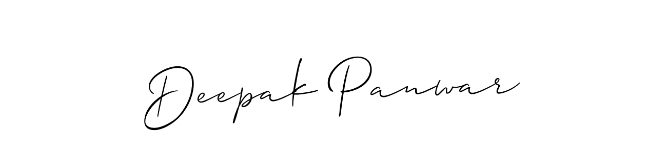 Make a short Deepak Panwar signature style. Manage your documents anywhere anytime using Allison_Script. Create and add eSignatures, submit forms, share and send files easily. Deepak Panwar signature style 2 images and pictures png