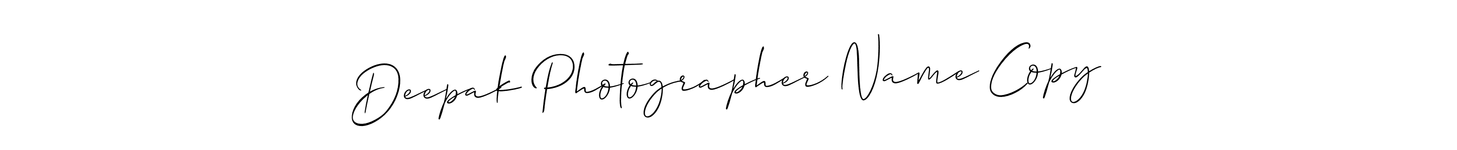 How to make Deepak Photographer Name Copy signature? Allison_Script is a professional autograph style. Create handwritten signature for Deepak Photographer Name Copy name. Deepak Photographer Name Copy signature style 2 images and pictures png