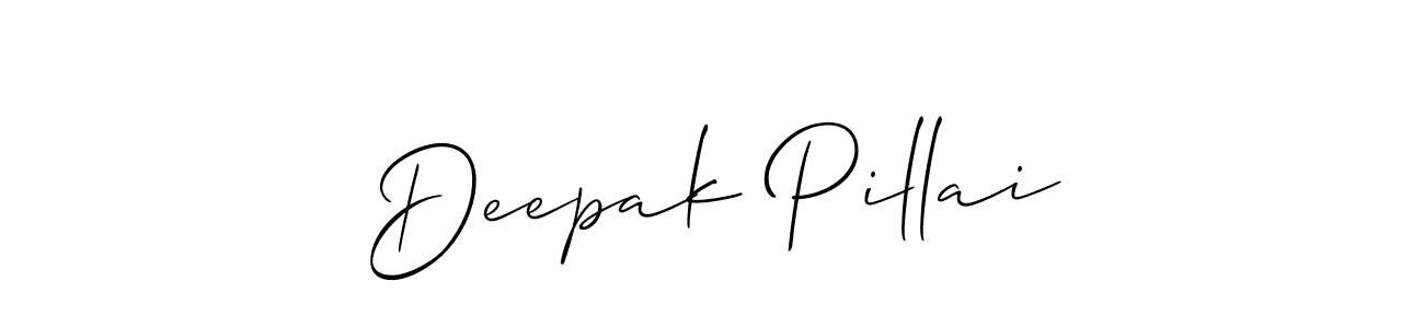 Once you've used our free online signature maker to create your best signature Allison_Script style, it's time to enjoy all of the benefits that Deepak Pillai name signing documents. Deepak Pillai signature style 2 images and pictures png