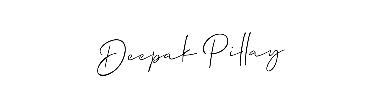 Make a beautiful signature design for name Deepak Pillay. Use this online signature maker to create a handwritten signature for free. Deepak Pillay signature style 2 images and pictures png