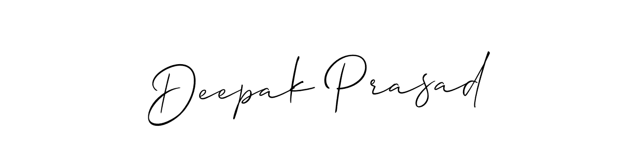 Design your own signature with our free online signature maker. With this signature software, you can create a handwritten (Allison_Script) signature for name Deepak Prasad. Deepak Prasad signature style 2 images and pictures png