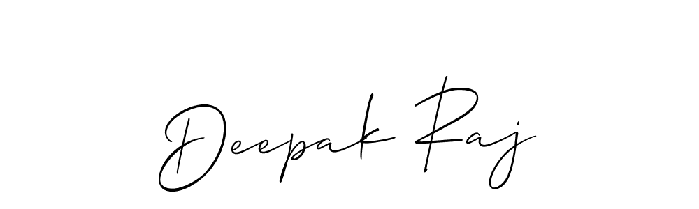 Make a beautiful signature design for name Deepak Raj. With this signature (Allison_Script) style, you can create a handwritten signature for free. Deepak Raj signature style 2 images and pictures png