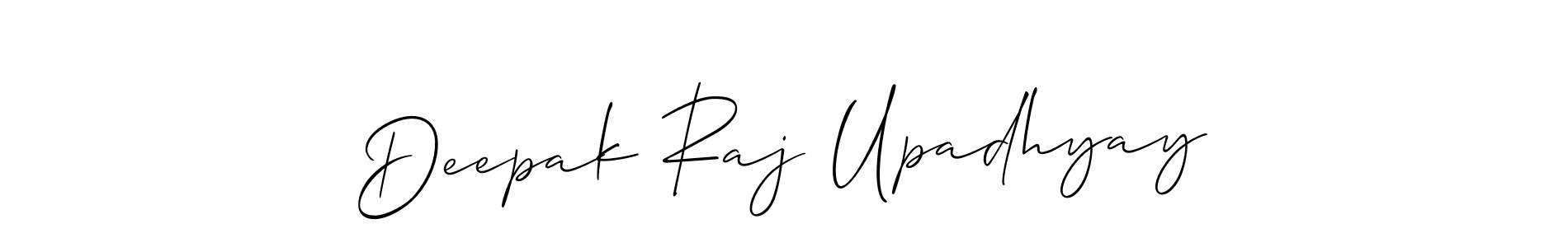Make a short Deepak Raj Upadhyay signature style. Manage your documents anywhere anytime using Allison_Script. Create and add eSignatures, submit forms, share and send files easily. Deepak Raj Upadhyay signature style 2 images and pictures png
