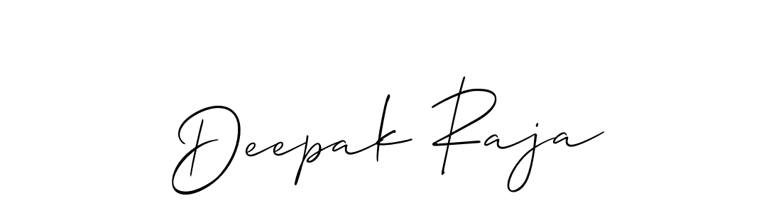 How to make Deepak Raja name signature. Use Allison_Script style for creating short signs online. This is the latest handwritten sign. Deepak Raja signature style 2 images and pictures png