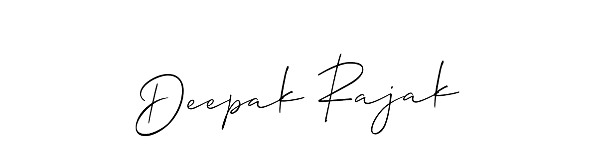 Also we have Deepak Rajak name is the best signature style. Create professional handwritten signature collection using Allison_Script autograph style. Deepak Rajak signature style 2 images and pictures png