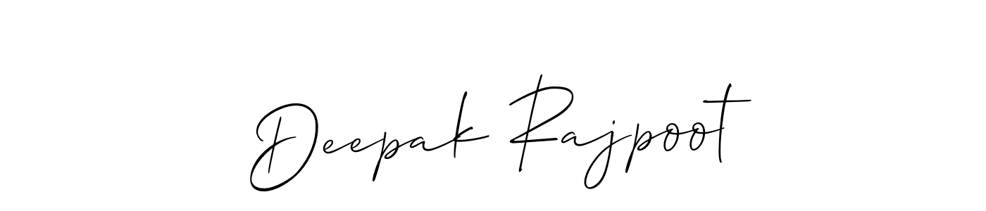 Also we have Deepak Rajpoot name is the best signature style. Create professional handwritten signature collection using Allison_Script autograph style. Deepak Rajpoot signature style 2 images and pictures png