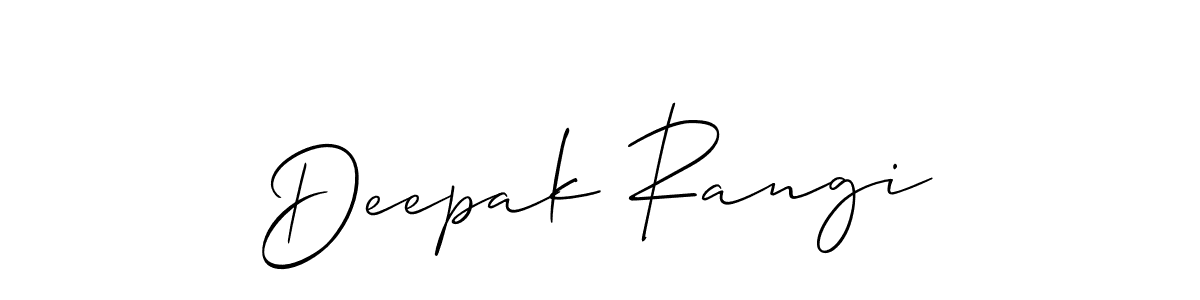 Make a short Deepak Rangi signature style. Manage your documents anywhere anytime using Allison_Script. Create and add eSignatures, submit forms, share and send files easily. Deepak Rangi signature style 2 images and pictures png