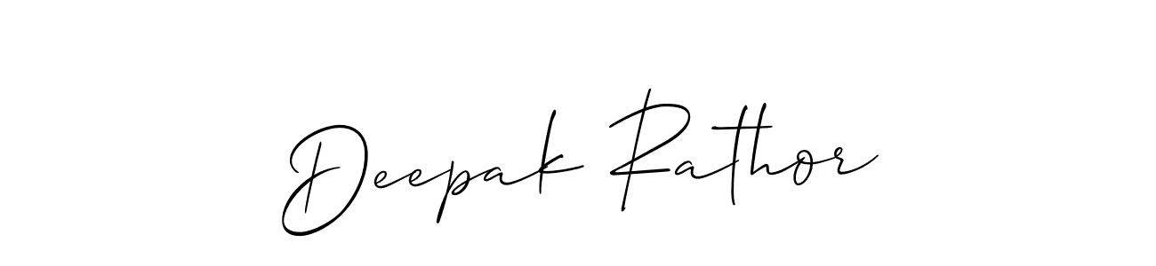 How to make Deepak Rathor name signature. Use Allison_Script style for creating short signs online. This is the latest handwritten sign. Deepak Rathor signature style 2 images and pictures png