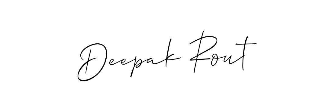 How to make Deepak Rout signature? Allison_Script is a professional autograph style. Create handwritten signature for Deepak Rout name. Deepak Rout signature style 2 images and pictures png