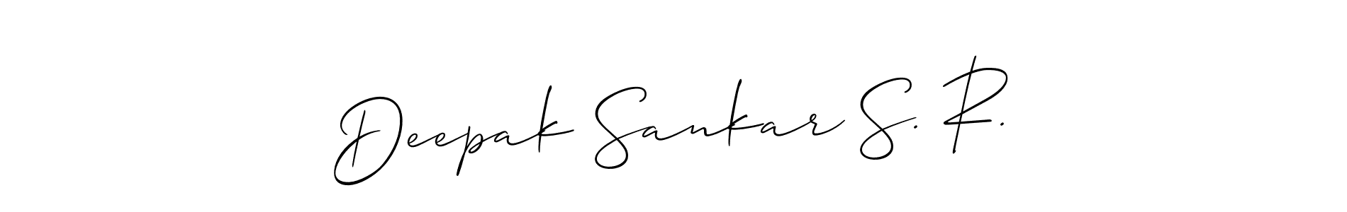 if you are searching for the best signature style for your name Deepak Sankar S. R.. so please give up your signature search. here we have designed multiple signature styles  using Allison_Script. Deepak Sankar S. R. signature style 2 images and pictures png