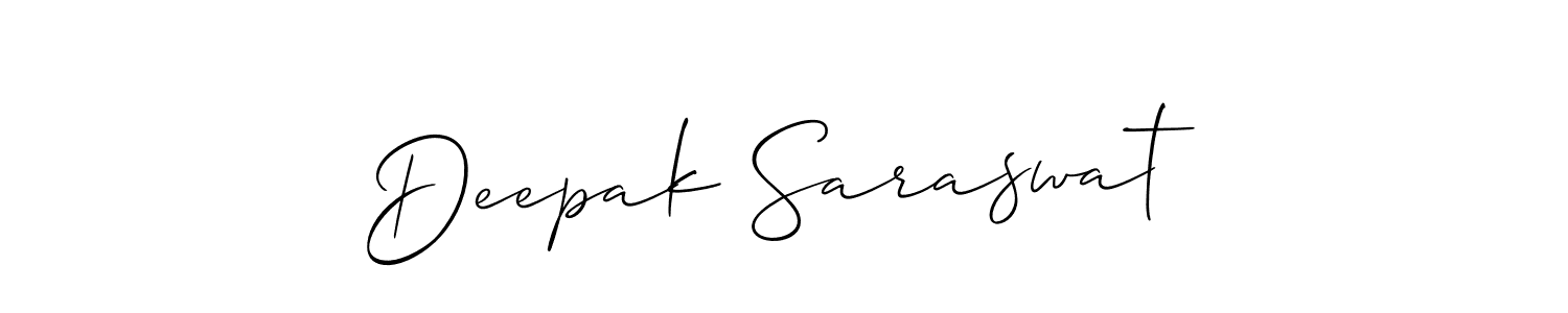 if you are searching for the best signature style for your name Deepak Saraswat. so please give up your signature search. here we have designed multiple signature styles  using Allison_Script. Deepak Saraswat signature style 2 images and pictures png