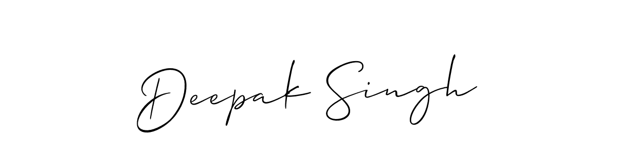 This is the best signature style for the Deepak Singh name. Also you like these signature font (Allison_Script). Mix name signature. Deepak Singh signature style 2 images and pictures png