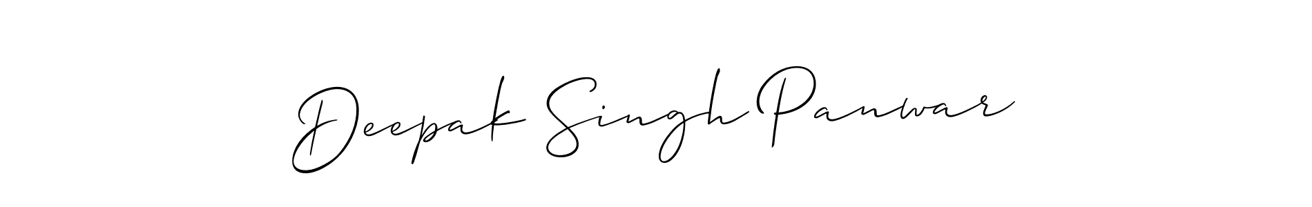It looks lik you need a new signature style for name Deepak Singh Panwar. Design unique handwritten (Allison_Script) signature with our free signature maker in just a few clicks. Deepak Singh Panwar signature style 2 images and pictures png