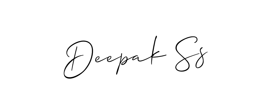 Best and Professional Signature Style for Deepak Ss. Allison_Script Best Signature Style Collection. Deepak Ss signature style 2 images and pictures png