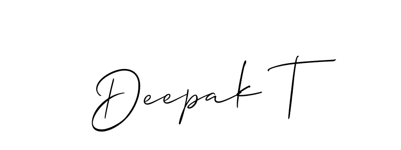 Check out images of Autograph of Deepak T name. Actor Deepak T Signature Style. Allison_Script is a professional sign style online. Deepak T signature style 2 images and pictures png
