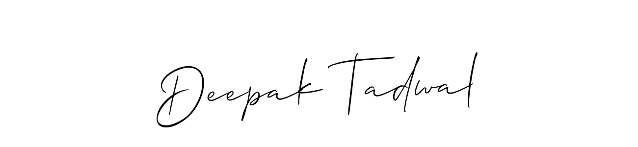 How to make Deepak Tadwal name signature. Use Allison_Script style for creating short signs online. This is the latest handwritten sign. Deepak Tadwal signature style 2 images and pictures png