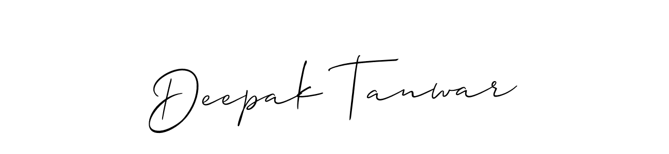 How to make Deepak Tanwar signature? Allison_Script is a professional autograph style. Create handwritten signature for Deepak Tanwar name. Deepak Tanwar signature style 2 images and pictures png