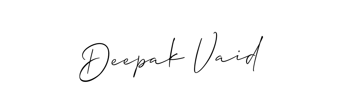Make a beautiful signature design for name Deepak Vaid. Use this online signature maker to create a handwritten signature for free. Deepak Vaid signature style 2 images and pictures png
