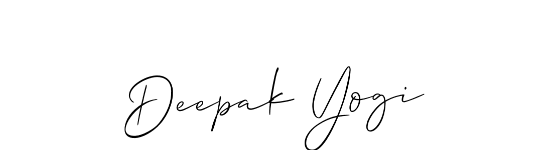 Design your own signature with our free online signature maker. With this signature software, you can create a handwritten (Allison_Script) signature for name Deepak Yogi. Deepak Yogi signature style 2 images and pictures png