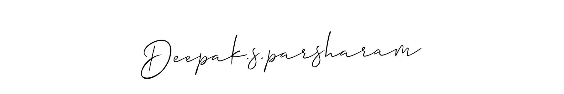 Deepak.s.parsharam stylish signature style. Best Handwritten Sign (Allison_Script) for my name. Handwritten Signature Collection Ideas for my name Deepak.s.parsharam. Deepak.s.parsharam signature style 2 images and pictures png
