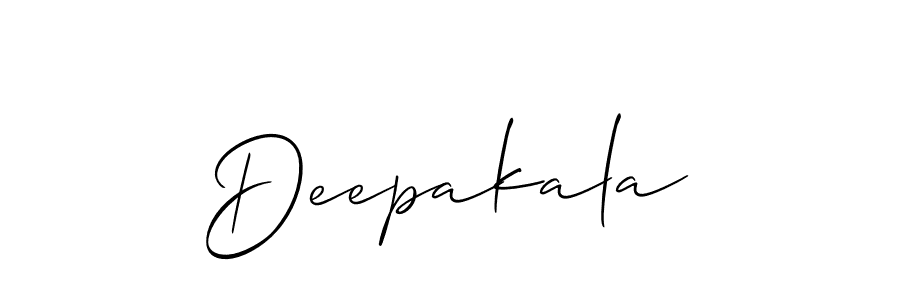 Make a short Deepakala signature style. Manage your documents anywhere anytime using Allison_Script. Create and add eSignatures, submit forms, share and send files easily. Deepakala signature style 2 images and pictures png